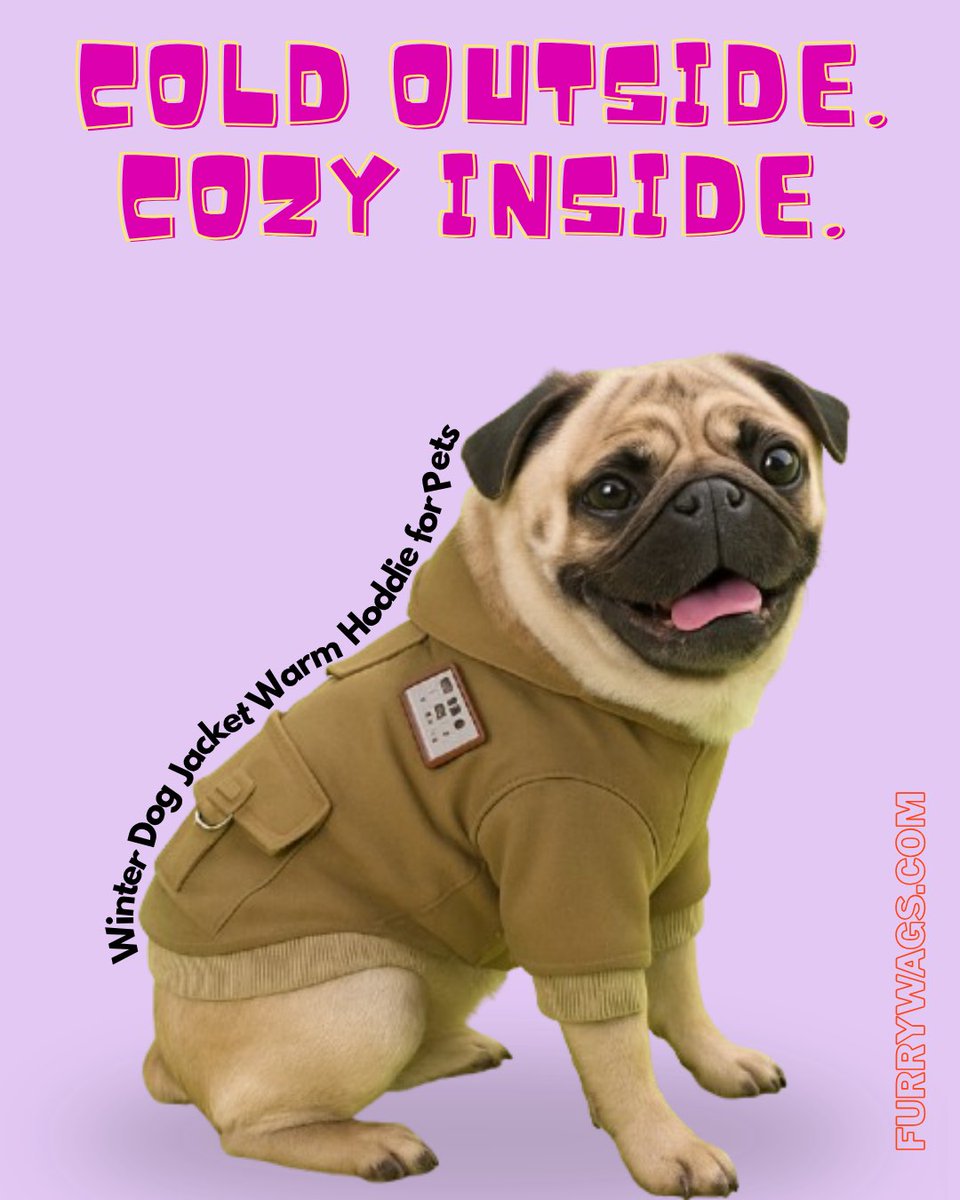 FurryWags's tweet photo. Keep your furry friends warm and stylish this winter with our cozy dog hoodies! 🐶✨ 

Shop Now https://t.co/RFeOzquPrd

Check out FurryWags for the perfect pet winter wear. #CozyPets #FurryWags https://t.co/vKKUZmhRZY