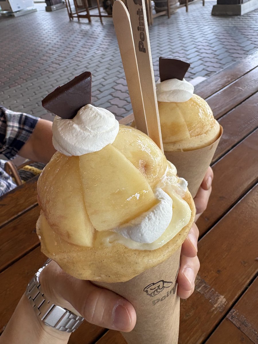 kikunosuke_f's tweet photo. 今日から9連休(^¬^)
桃のクレープ🍑 https://t.co/ona1vlzNp3