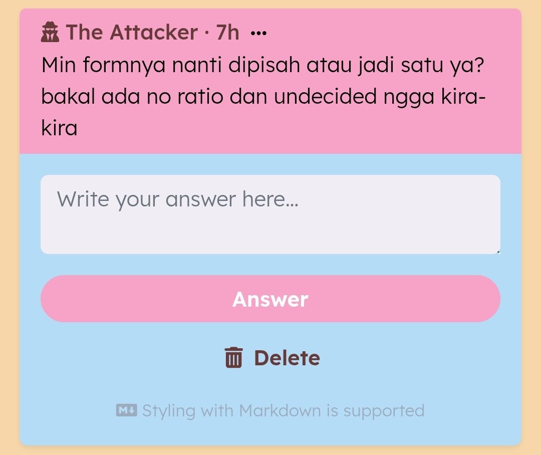 AttackTheLove's tweet photo. Formnya dipisah yaa, untuk urutan form cewe cowonya nanti dikasih tau barengan sama kisi-kisi. Kita ada ratio 22:22 beserta dari para Lover memilih buat gaada undecided muse bub :c https://t.co/enwIHhus3k