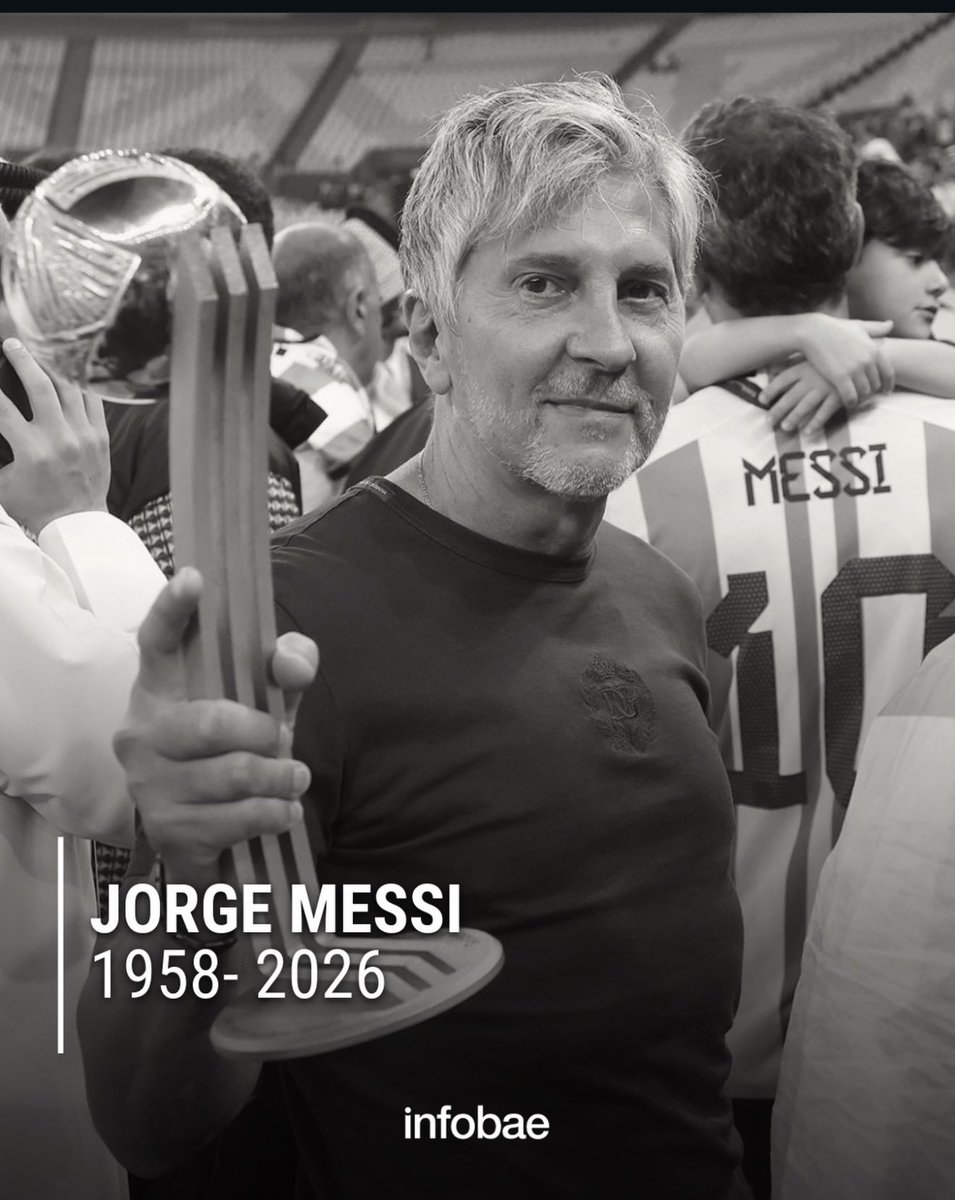 gusta_mendez's tweet photo. MURIÓ JORGE MESSI, EL PAPÁ DE LEO MESSI 💔🇦🇷 ABRAZO ENORME A CELIA, LEO, Y TODA LA FAMILIA 
QEPD. 

FUENTE: INFOBAE https://t.co/uMNU4QDqqN
