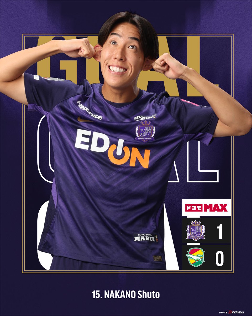 sanfrecce_SFC's tweet photo. 𝑮𝑶𝑶𝑶𝑶𝑶𝑨𝑳!!!

前半3分
広島 1-0 千葉

⚽️中野 就斗

#ドコモMAX #すべてのサッカーファンへ
#sanfrecce https://t.co/J8pOcEWfmo