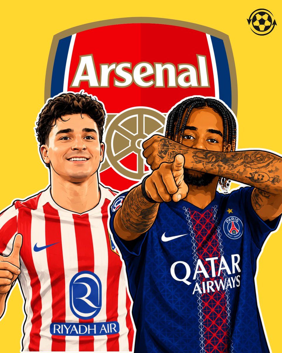 DeadlineDayLive's tweet photo. 🚨 Arsenal are considering Julián Álvarez, Bradley Barcola and Iliman Ndiaye after missing out on Vinícius Jr.

Liverpool are currently further ahead in talks for Barcola, who PSG value at around £130M. 

Arsenal are expected to step up their search for another forward once Bruno Guimarães’ £75M move from Newcastle is completed.

(Source: The Independent)