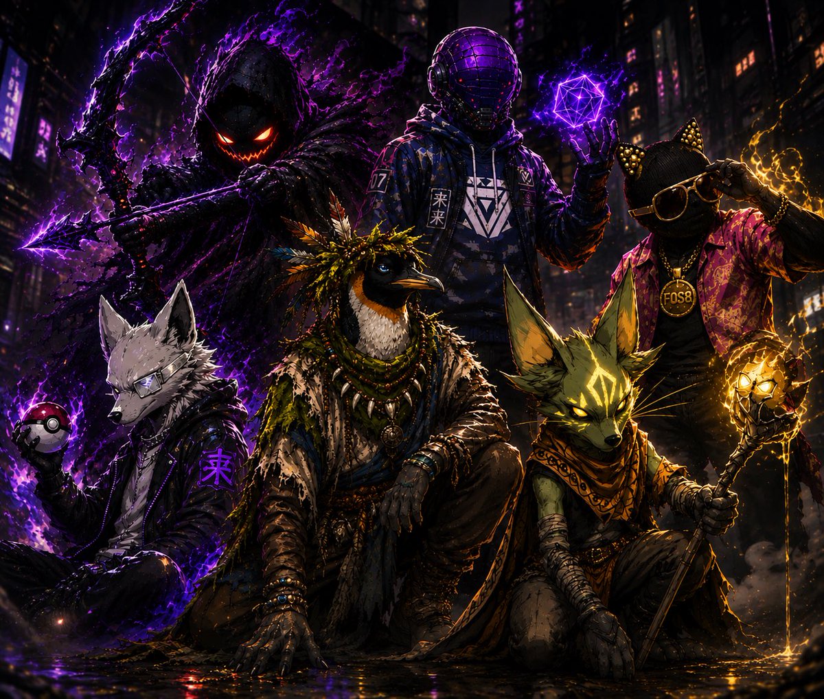 Sparkdyor's tweet photo. @MFPENGUINSNFT @_Foster_x @CelestialYokais @fox_goblin @Nexiaeofficial @HEX_SHADE My Entry 1 https://t.co/jNTDFiwxka