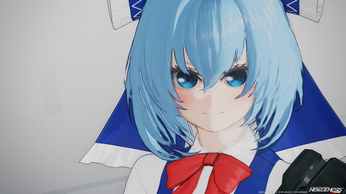cleaire122's tweet photo. 東方コラボきたからアドベントチルノ作り直した
#PSO2NGS https://t.co/nFJA7TOh9d