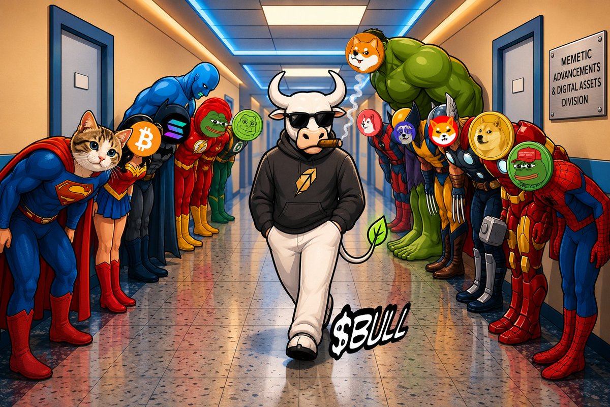 Atoz_guru's tweet photo. 🚨 THE BULL HAS ENTERED THE HALL.

Everyone else is watching.

The Bull is walking. 🐂🚬

No fear.
No hesitation.
Just pure bull aura.

The meme contest is ON. 🔥

$BULL
@BullcoinRH
@RobinhoodCrypto
@ponsdotfamily

Be bullish or die a chud. 🐂 https://t.co/ia4FxtmHNb