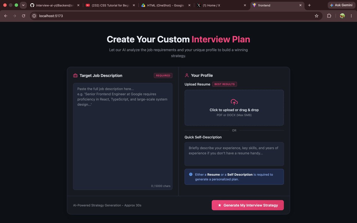 akash31_2004's tweet photo. 🔹DAY - 68 🚀

✅LC- 2325
✅GFG- solve 2 question
✅Web dev- start a new gen AI project ( Resume checker AI)

#CodingJourney #DSA #Programming #PlacementPrep https://t.co/D6LD1RBnyW