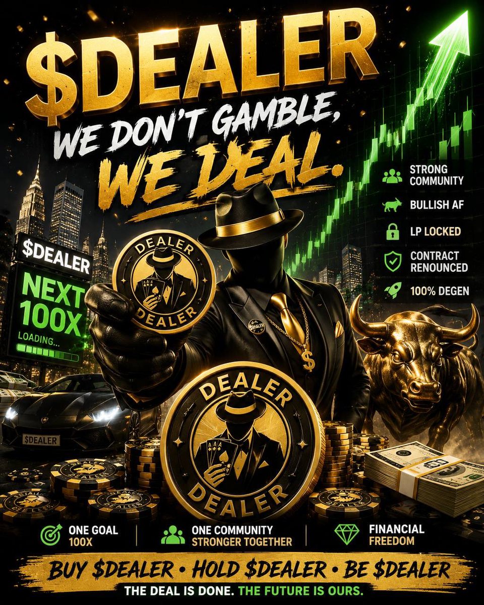 DavyBoparai's tweet photo. Chart looking ready. $Dealer 

Momentum building.
Bullish vibes only. 

Don't sleep on this one.
Build strong 💪🏿 https://t.co/QTz554Hsq3