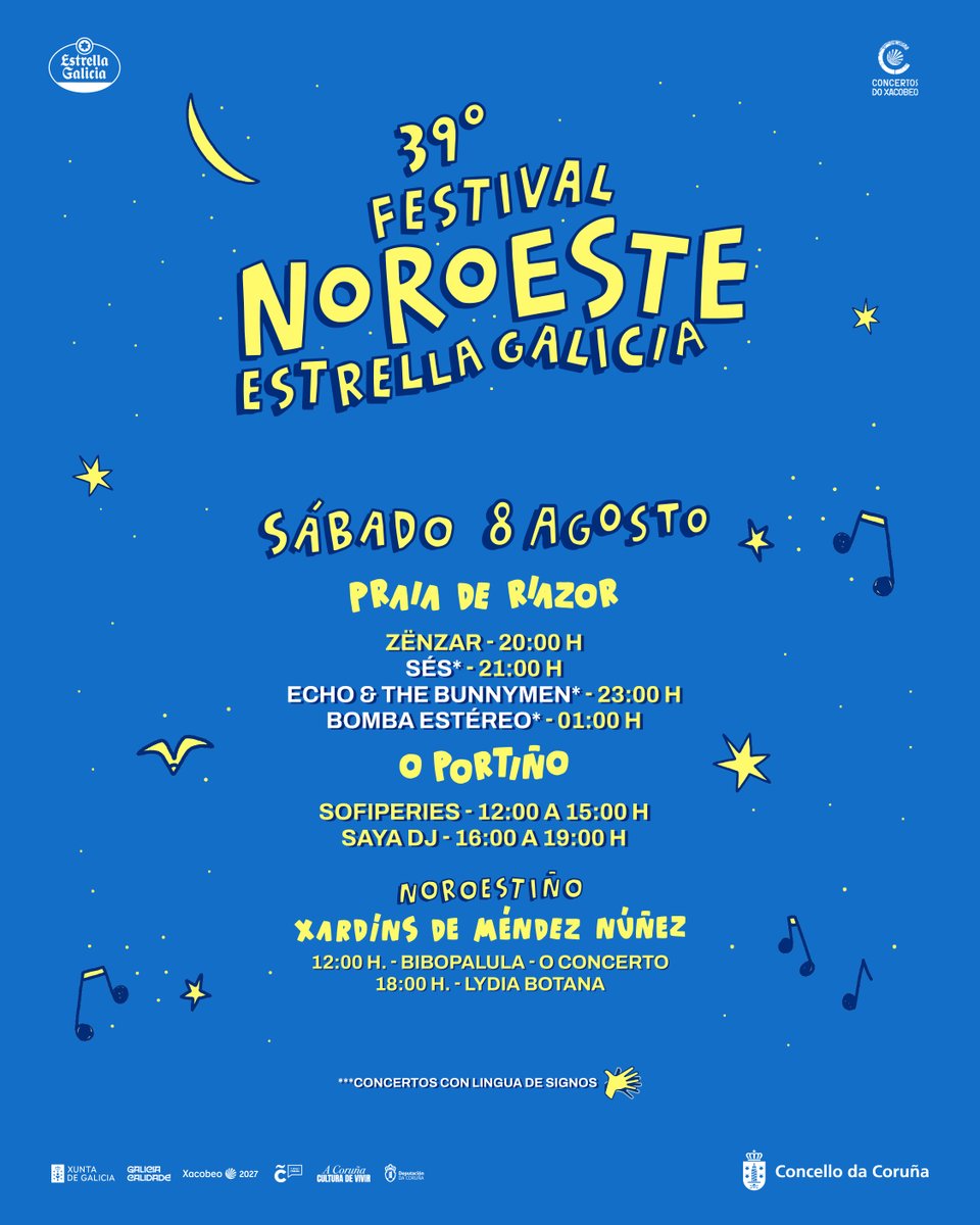 FestNoroesteEG's tweet photo. Sábado de máis @FestNoroesteEG! 🎶🤘
#FestivalNoroeste @estrellagalicia #SomosNoroeste 🌊 @ConcelloCoruna @Cultura_Coruna @Depucoruna @Turgalicia https://t.co/bIXN9PfhoJ