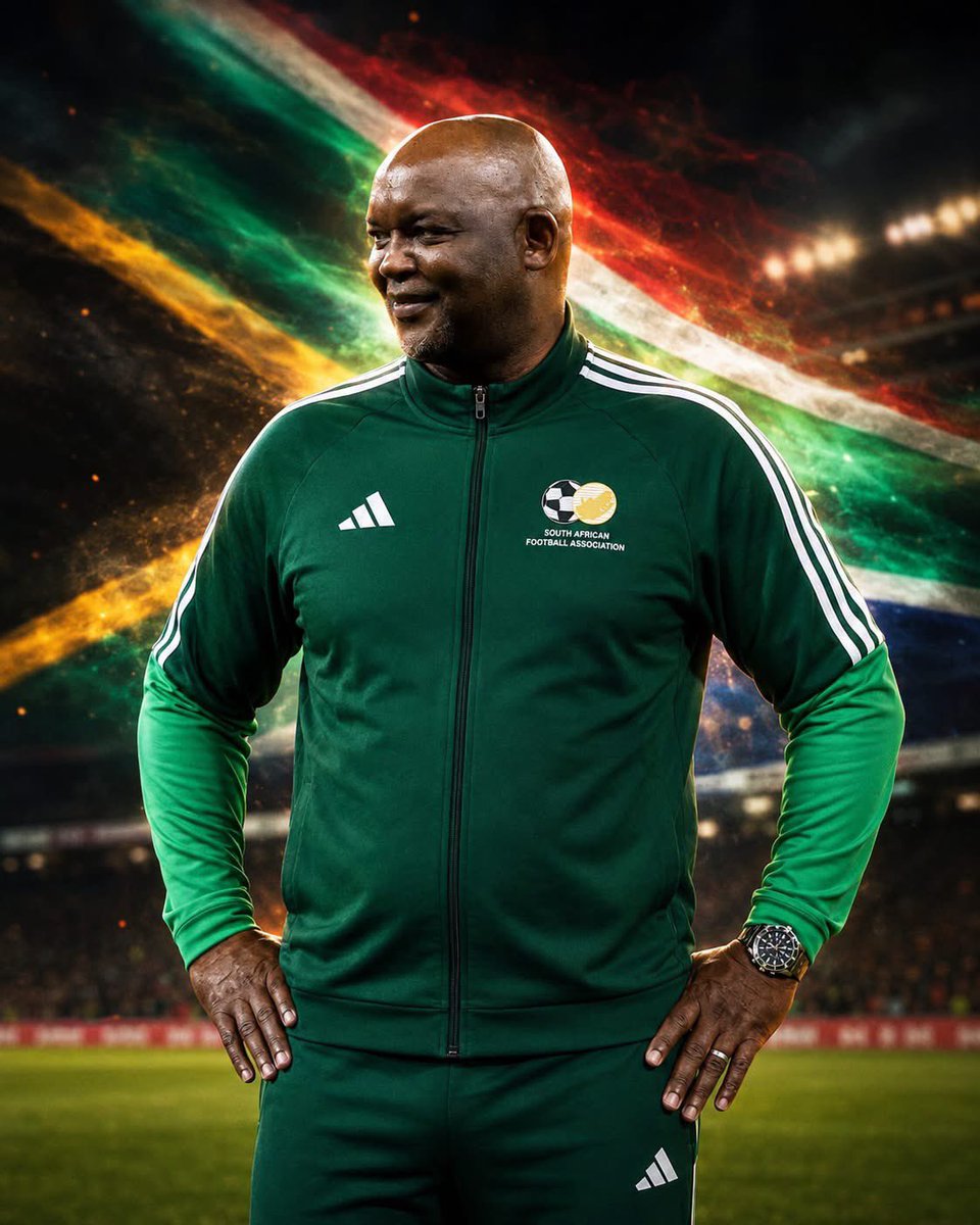 MickyJnr__'s tweet photo. 🇿🇦 𝐓𝐇𝐄 𝐌𝐀𝐍 𝐈𝐒 𝐁𝐀𝐂𝐊. 👑 

South Africa’s greatest-ever coach, Sir Pitso Mosimane, is taking charge of Bafana Bafana. 

🏆 3× CAF Champions League
🥉 2× FIFA Club World Cup bronze medals
🏆 Multiple domestic league titles

Now, the mission is to take South Africa to AFCON 2027 and compete for glory.

South Africa, get behind your coach. 

Give Pitso the support he deserves. 

𝐖𝐚𝐭𝐜𝐡 𝐨𝐮𝐭 𝐟𝐨𝐫 𝐁𝐚𝐟𝐚𝐧𝐚 𝐁𝐚𝐟𝐚𝐧𝐚. 👀

All the best, Sir Pitso! 🙌

#BafanaBafana #PitsoMosimane #AFCON2027 #AfricanFootball