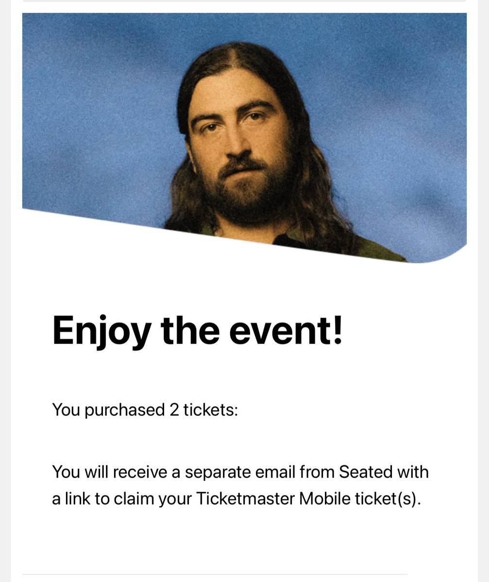 eriiiinnnnnn's tweet photo. I also just purchased two tickets to Noah Kahan for Seattle night 1 if anyone wants them! It was $400 and I’ll be in Seattle so I can meet up with you if seated doesn’t allow you to accept it. 

Noah kahan Seattle https://t.co/mykLGnG36p