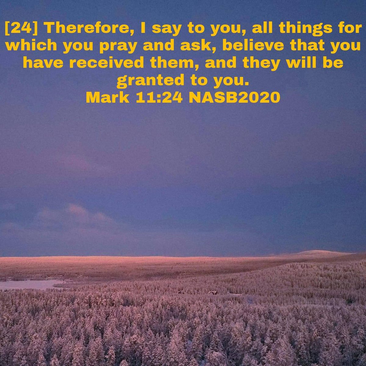 ElonX88gs's tweet photo. Mark 11:24 NASB2020
[24] Therefore, I say to you, all things for which you pray and ask, believe that you have received them, and they will be granted to you. 

https://t.co/HGHVjsCUGq https://t.co/Fw9Oc5h34l