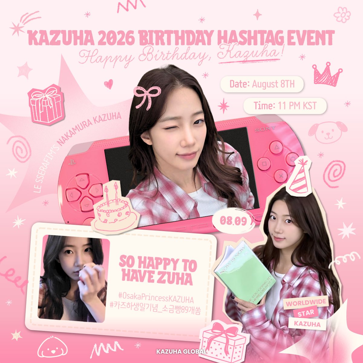 FIMBASE's tweet photo. It’s almost time to celebrate KAZUHA’s birthday! Let's flood the timeline with love and birthday wishes for our superstar zuzu 🦢🎂

SO HAPPY TO HAVE ZUHA
#OsakaPrincessKAZUHA
#카즈하생일기념_소금빵89개쏨 https://t.co/8MnQov1V2G