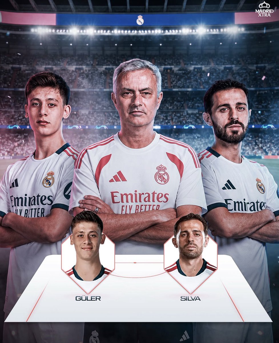 MadridXtra's tweet photo. 🚨 Jose Mourinho has full confidence in Arda Güler and Bernardo Silva. @marca https://t.co/yTWP1ayNpY