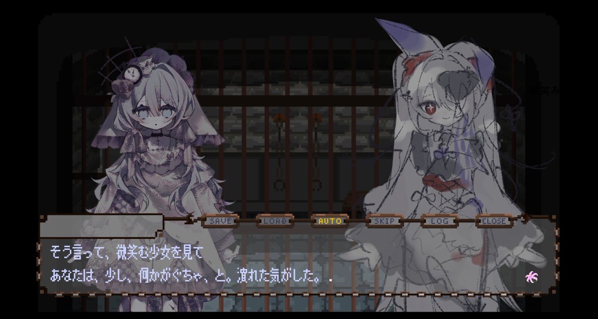 MayoiAmeGames's tweet photo. 悪魔憑きと呼ばれる子を 
”ゆるす” ”ゆるさない” ”分からない” 
を選択してエンディングが分岐するノベルゲーム 
『やさしいあなたのすくいかた』

現在、背景と立ち絵を制作中です。
少しずつですが完成に近づいてます…！
#スーパーゲ制デー #indiegames https://t.co/pdqGpSZ2CV