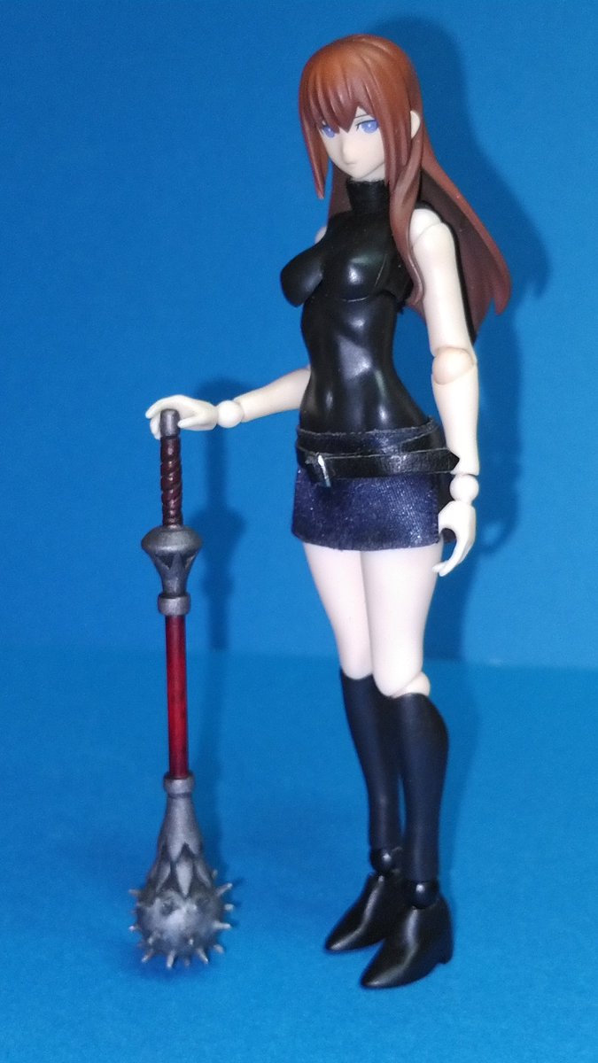 ken91721791's tweet photo. #ファンタジーフィギュアで遊ぼう
自作のモーニングスターとか
１２/１自作武器各種、
ボディーは素材ちゃんで足をヒール風に改造、布スカートとベルトを自作 https://t.co/oa3XmWVbNq