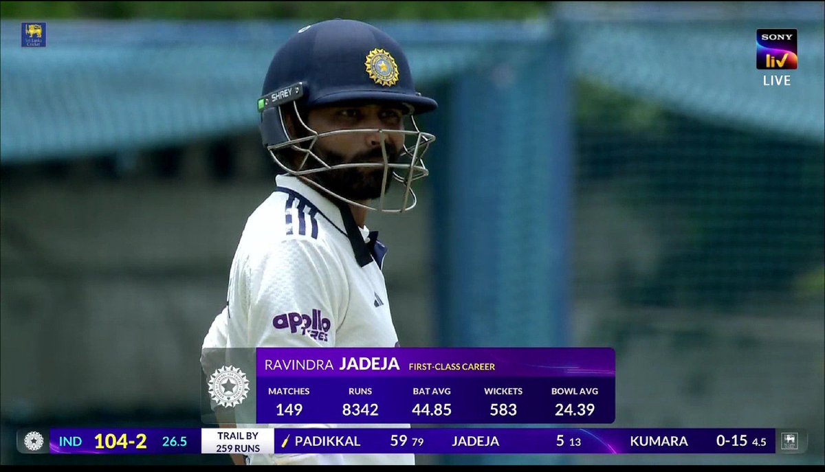 MSDianMrigu's tweet photo. Ravindra Jadeja is the GOAT 🐐 

#SLvIND #RavindraJadeja https://t.co/VonJZwQ7gS