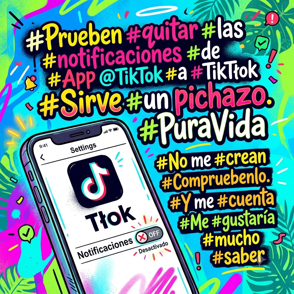 SilfoYoru's tweet photo. #Prueben #quitar #las #notificaciones #de #App @TikTok  #a #TikTłok
#Sirve #un #pichazo.  #PuraVida 

#No me #crean
#Compruebenlo .

#Y me #cuenta
#Me #gustaría #mucho #saber https://t.co/gQnK2eLuLa
