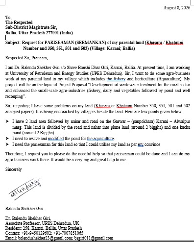 balendushekher's tweet photo. @PMOIndia @HomeMinistr2024  @CMOfficeUP @sanjaychapps1 @dmballia @balliapolice Respected Sir, Pranaam, Mai aur mera pura pariwar 10 saal se pareshan hai. aap log kaam bhu mafiya ke khilaf karte hain mera kab tak nyaay hoga. Ya uske liye marna hi padega kya.thak gayen hai hum log. https://t.co/6ua7EB813O