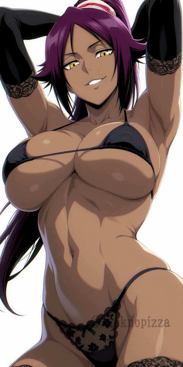 Nicknopizza's tweet photo. 松本乱菊・四楓院 夜一『BLEACH』 SFW https://t.co/1TQymua3Ig