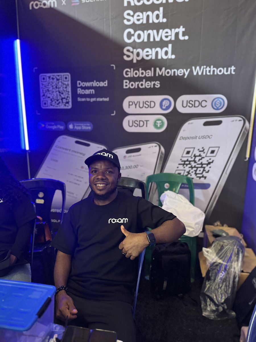 jp_stitches2's tweet photo. Roaming through the Solana Summit in Uyo with the Roam App! 🌐
Connecting with builders, exploring Web3, and catching the energy of the Solana community in Akwa Ibom. 💜☀️
The future is being built here. 🔥
#SolanaSummit #RoamApp #Solana #Web3 #Crypto #Roam
@roamapp
@solana https://t.co/IVzauEkozq