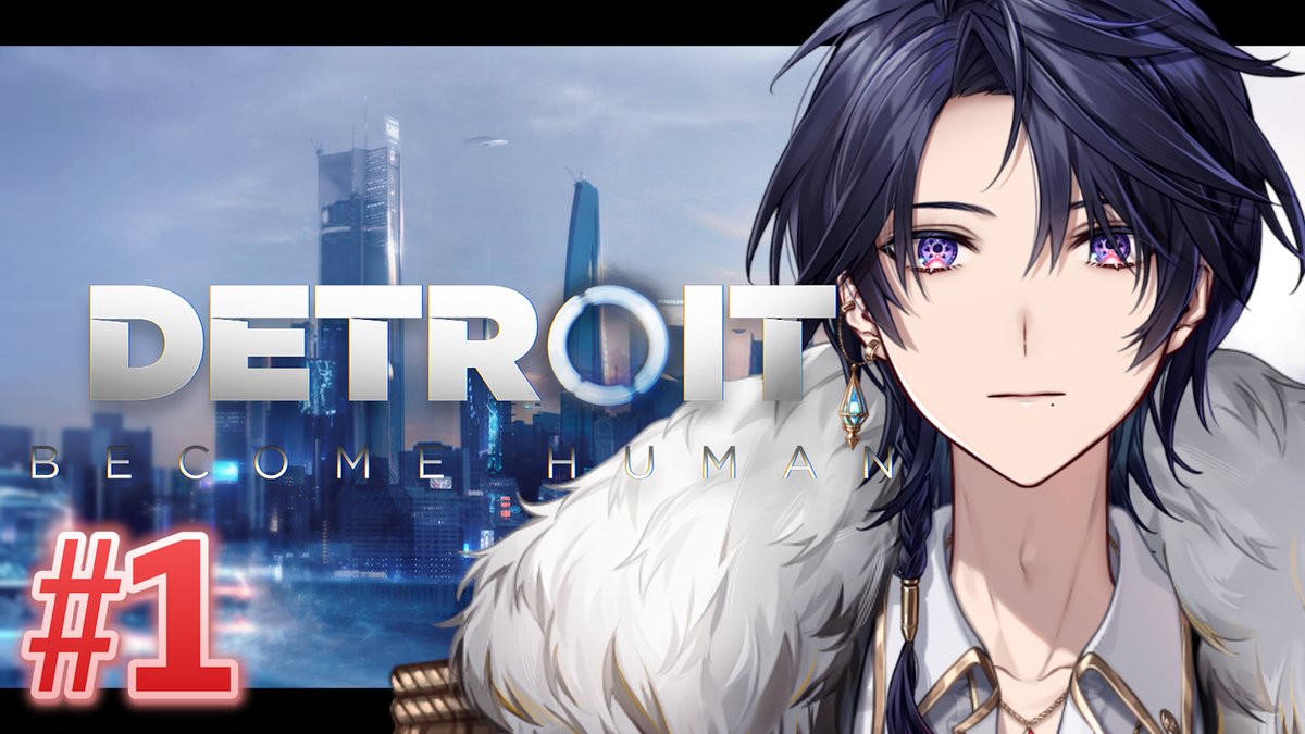 Renma_1's tweet photo. ２０時から～！

#1 完全所見！どうやら神ゲーらしい！【Detroit: Become Human】【ゆにれいど！/ 火狩夜れんま】 https://t.co/r8hSXfZJTl @YouTubeより https://t.co/nm6qGgSYVp