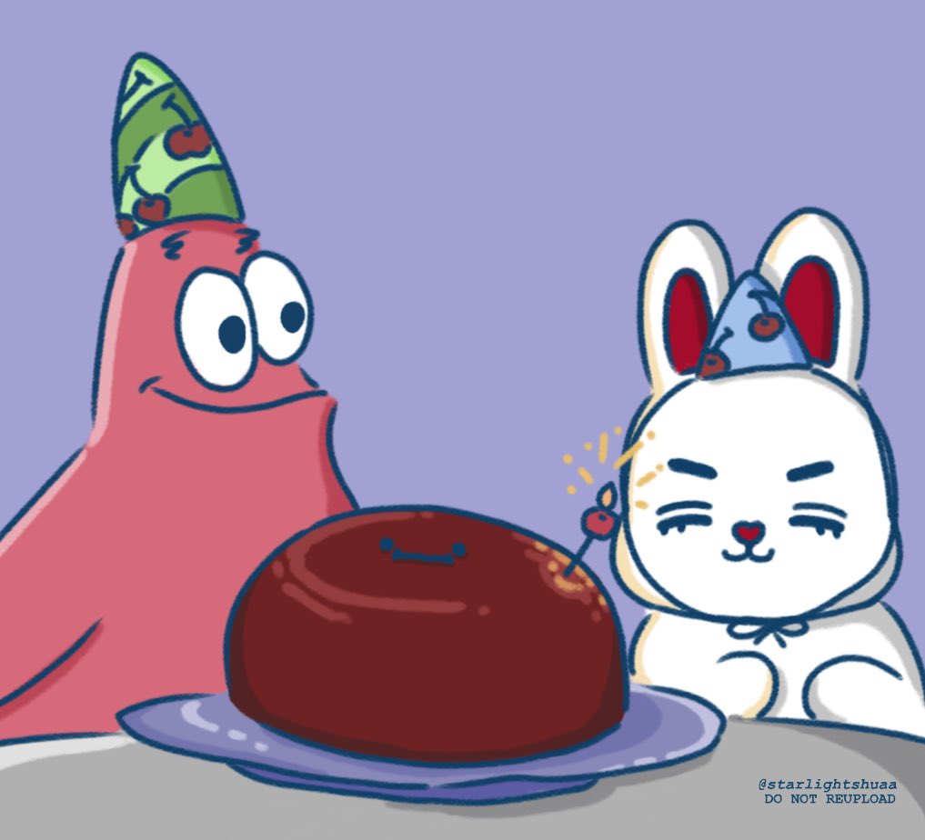 starlightshuaa's tweet photo. birthday boy and patrick 🍒⭐️

#seungcheol #scoups #에스쿱스 https://t.co/fEu6HoyTmt