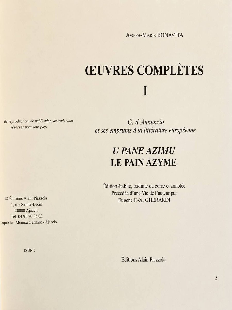 GeniuGherardi's tweet photo. Rilettura di e prove di u primu vulume cuntenente a biugrafia è a prima parte di i scritti di Ghjiseppu Maria Bonavita (1908-1971), d'#Urtaca, autore di U Pane Azimu... è tercanu di a #LiteraturaCorsa.
À ritruvacci d'ottobre quand'ellu escerà u libru.
U secondu vulume, prontu ancu ellu, escerà d'aprile 2027.
Un ringraziu maiò à u mo amicu Julien, unicu figliulinu di Bonavita.
@univCorse #UmrLISA  #M3C
