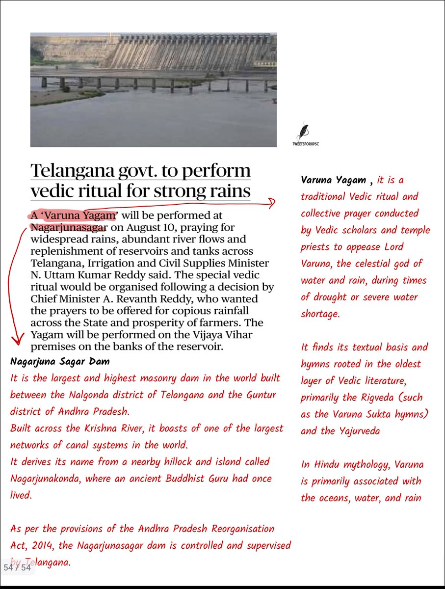 factsforupsc's tweet photo. Varuna Yagam in News 
Source The Hindu https://t.co/NDqCdoD17j