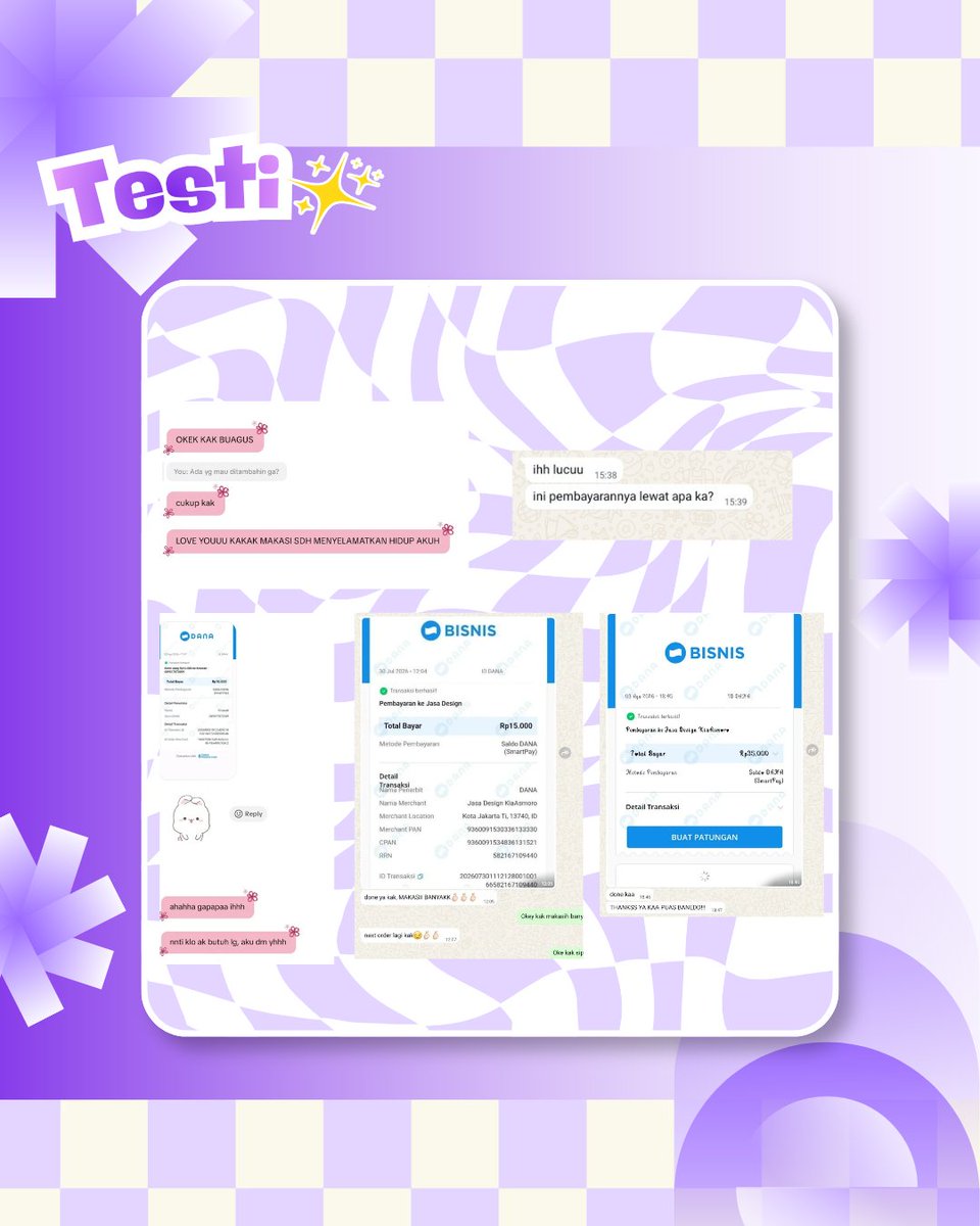 nayeonyambat's tweet photo. ๐จ OPEN JOKI DESIGN START FROM 5K
Available for:
๐ Poster
๐ Infografis
๐ Feed & Story IG
๐ ID Card
๐ Banner
๐ dan custom design lainnya!
๐ Harga mulai dari 5K
๐ฉ DM for order & price list
first come first served ๐ซถ๐ป
#zonauang #jokitugas #jokidesign #jokiposter https://t.co/PKGfkkwxS5