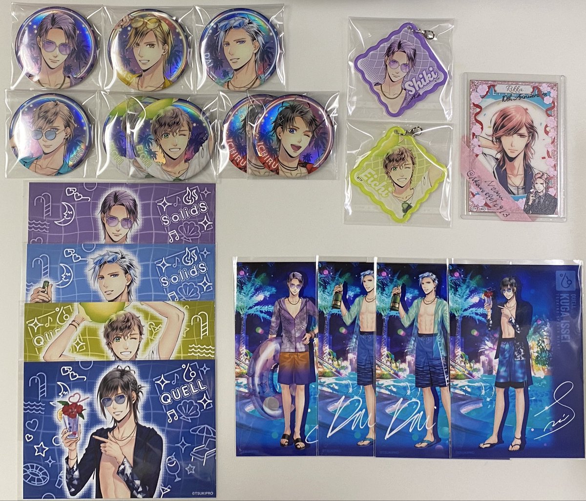NKawo09010913's tweet photo. 【交換】ツキウタ TSUKINO SPLASH NIGHT ツキスプ 缶バッジ アクリルチャーム ブロマイド 特典 ホログラムカード

譲)画像参照

求)里津花

お声がけ重なる場合、纏めての方優先

13•14日池袋手渡し(別イベ参加のため、時間応相談)>>郵送

検索よりお気軽にお声がけください https://t.co/NSLxuiqCwl