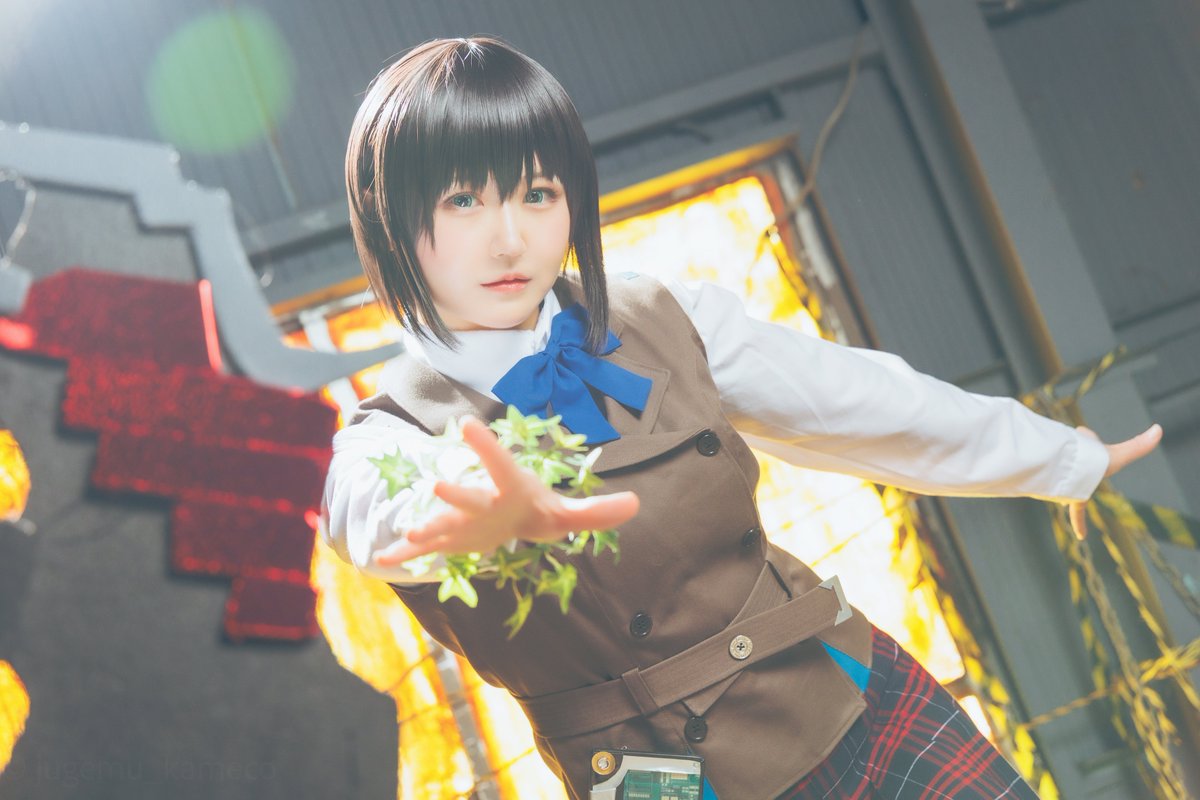 sakpann's tweet photo. 【Cosplay】
HEAVEN BURNS RED
蒼井えりか

       『インビンシブル』

Photo：@jugemu_kameco 
 #ヘブバンコスプレ https://t.co/x1lTjJIHPs