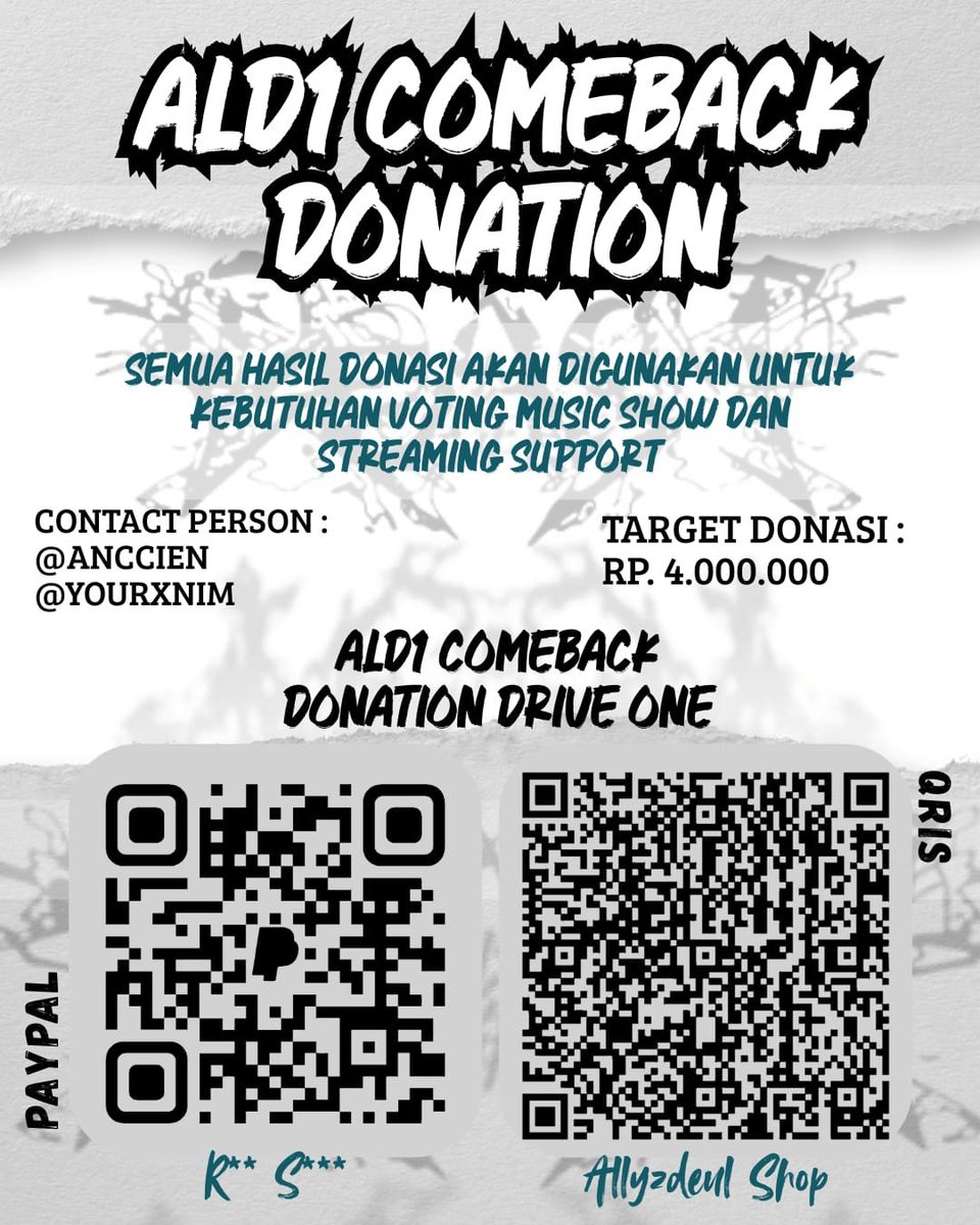 AllyzdeulShop's tweet photo. 𝐀𝐋𝐃1'𝐬 𝐂𝐨𝐦𝐞𝐛𝐚𝐜𝐤 𝐔𝐧𝐛𝐫𝐞𝐚𝐤𝐚𝐛𝐥𝐞 : 少年𝐁𝐄𝐀𝐒𝐓 𝐃𝐨𝐧𝐚𝐭𝐢𝐨𝐧
𝐵𝑦 : 𝐴𝑙𝑙𝑦𝑧𝑑𝑒𝑢𝑙 𝑆ℎ𝑜𝑝

▪︎ 𝗚𝗢𝗔𝗟     : Rp. 4.000.000,-
▪︎ 𝗣𝗘𝗥𝗜𝗢𝗗 : 4th of August - 31st of August 2026
▪︎ 𝗚𝗙𝗢𝗥𝗠 : https://t.co/aJimzsapWA
▪︎ 𝗧𝗥𝗔𝗖𝗞𝗜𝗡𝗚/𝗥𝗘𝗣𝗢𝗥𝗧 : https://t.co/q6QOqFluLY

𝑪𝒐𝒏𝒕𝒂𝒄𝒕 𝑷𝒆𝒓𝒔𝒐𝒏 :
@anccien
@yourxnim
@iriowonist