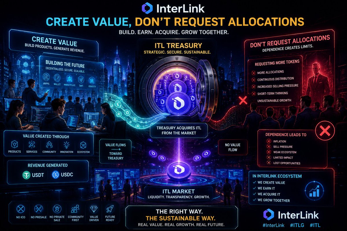 1KingJames1985's tweet photo. 🚀 Create value, generate revenue, and earn the ability to acquire ITL—that’s the foundation of a stronger ecosystem. A value-driven approach can encourage innovation, accountability, and sustainable long-term growth. 💙
#InterLink #ITLG #ITL #CreateValue #BuildTheFuture https://t.co/eqPTj2ArUu