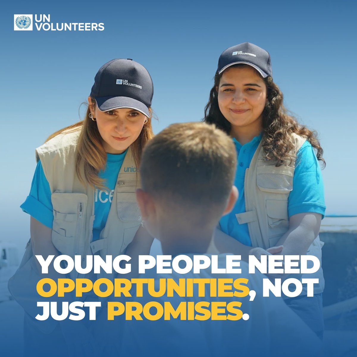 UNVolunteers's tweet photo. Investing in youth means investing in stronger communities.

Whether in person or online, UNV gives young people the chance to put their skills into action for peace and development.

#YouthLeads https://t.co/DVn5mBXTXd