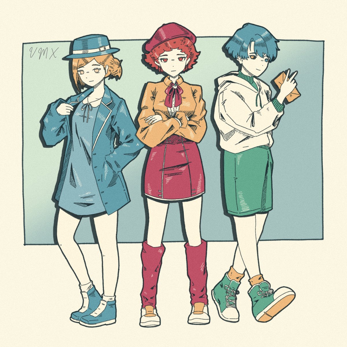 TFachai's tweet photo. Hope they actually get a real vacation together someday.

#Reverse1999 #Reverse1999AtomicHeartCollab #Vertin #MesmerJr https://t.co/LYQSD8DgXb