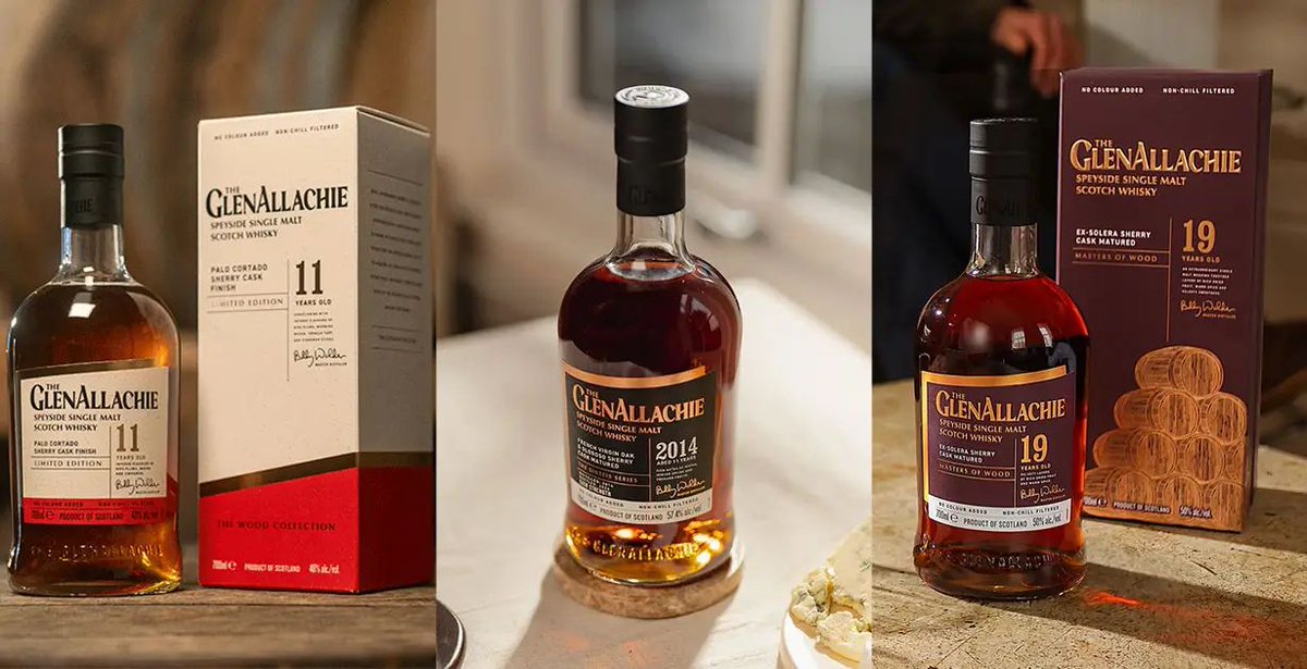WhiskeyWash's tweet photo. Which of these three sherry-driven GlenAllachie whiskies deserves a spot on your shelf first? I tasted all three side by side to find the standout.

Read the full story here: https://t.co/7vKnAG2V72 https://t.co/qbk0EbJurc