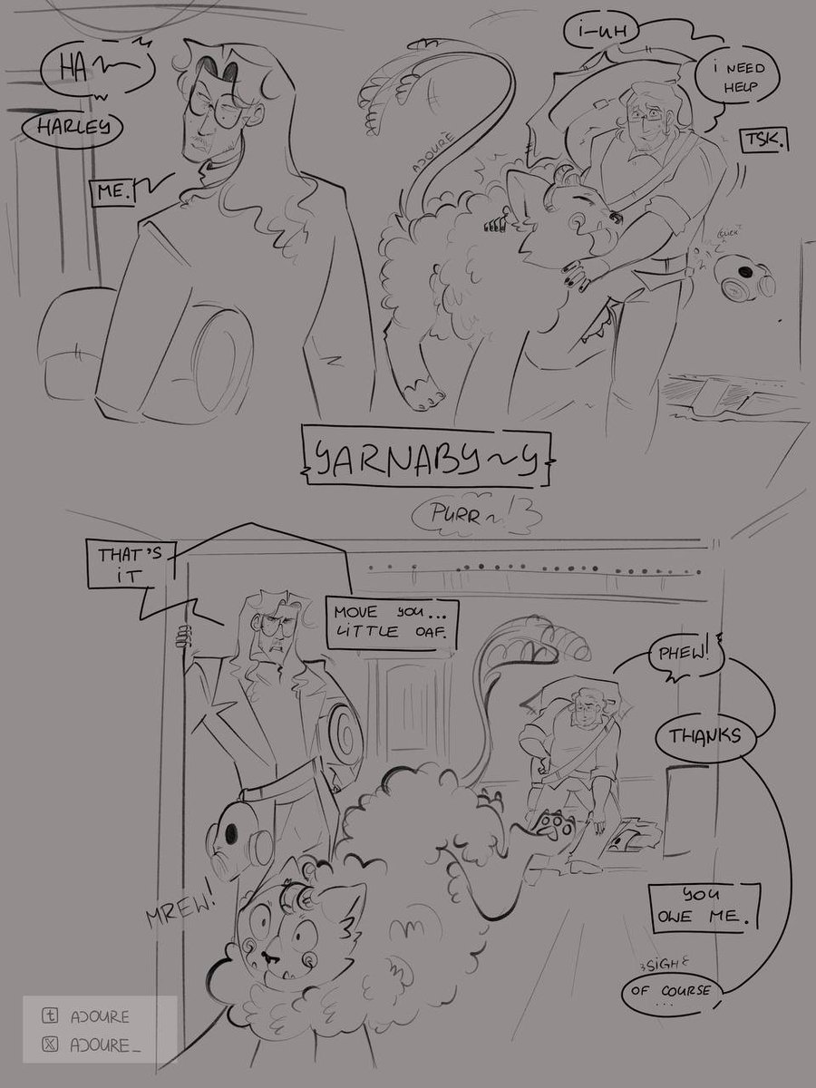 ajoure_'s tweet photo. [ #poppyplaytime /au #harleith #catnap #harleysawyer #leithpierre ]
Robin's chapter 3 video gave me motivation to finish this🎉

part 1
"Dance with Death"

1/3 https://t.co/Mp5Aa7Mg31