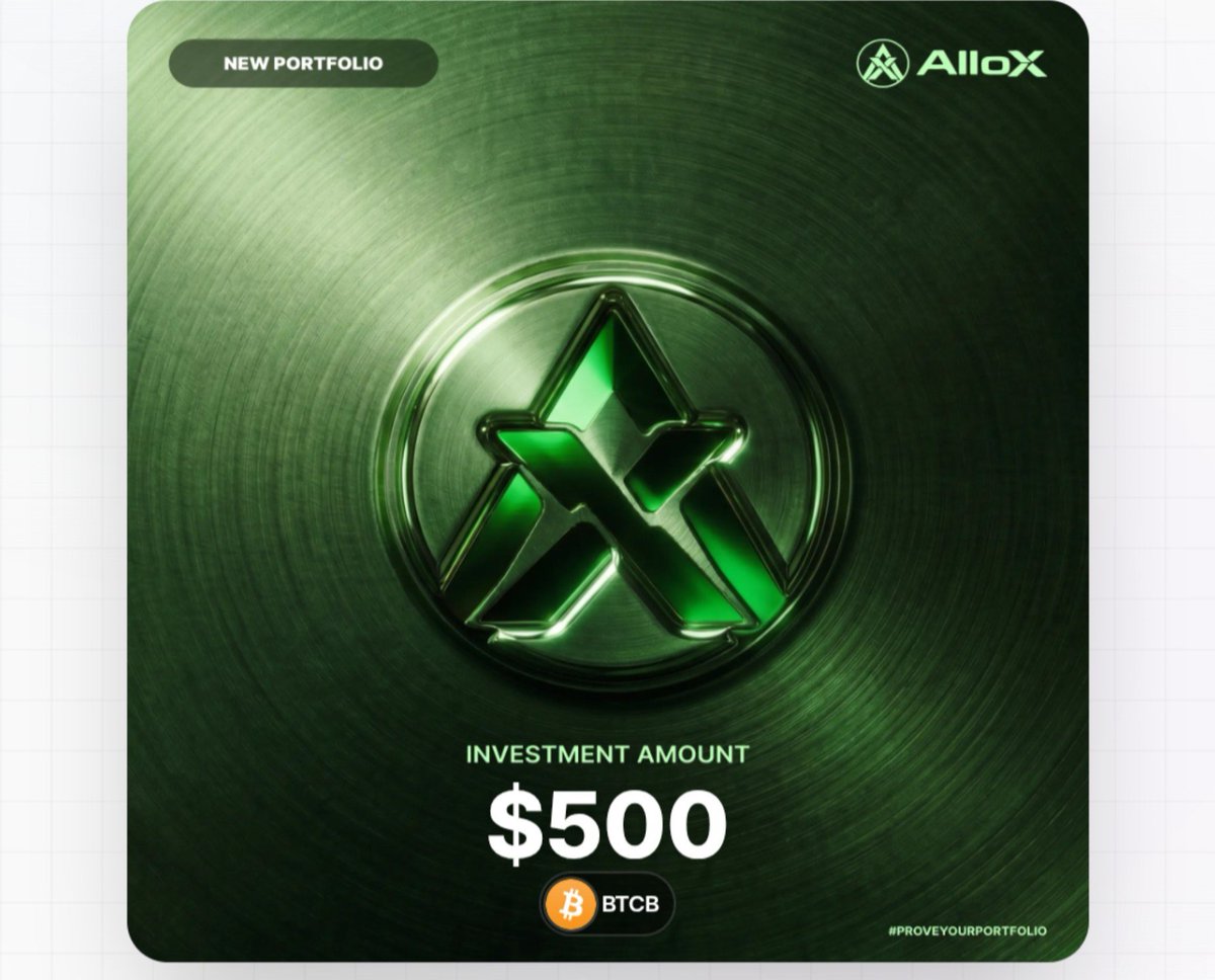 Anasdon789's tweet photo. @alloxdotai 🚀

#ProveYourPortfolio #AlloX https://t.co/o36Wxmn9kA
