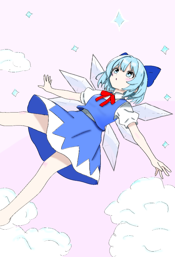 NN94915481's tweet photo. 星空チルノ
タップで夜になる（はず）です https://t.co/FS6nnor8sZ