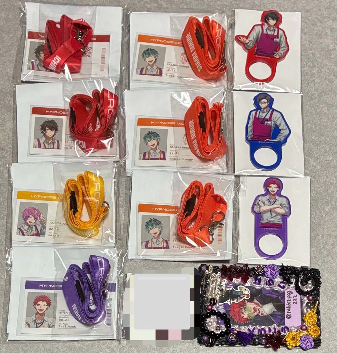 ヒプマイ イオンコラボ アクスタ 社員証風カード ネックストラップ