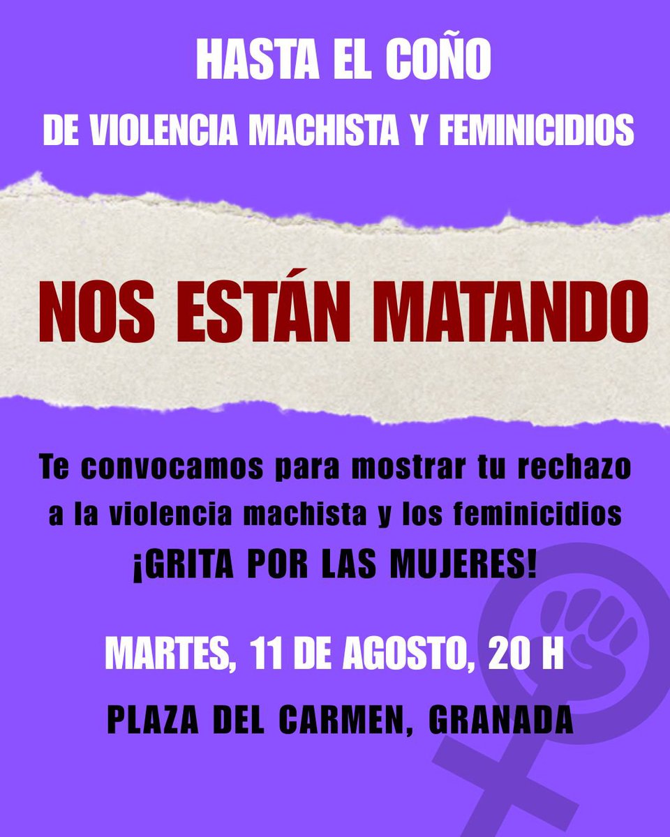 MaiteMNa's tweet photo. A llenar las calles de furia feminista 

Nos están matando por ser mujeres https://t.co/PLWGUg6Zoy