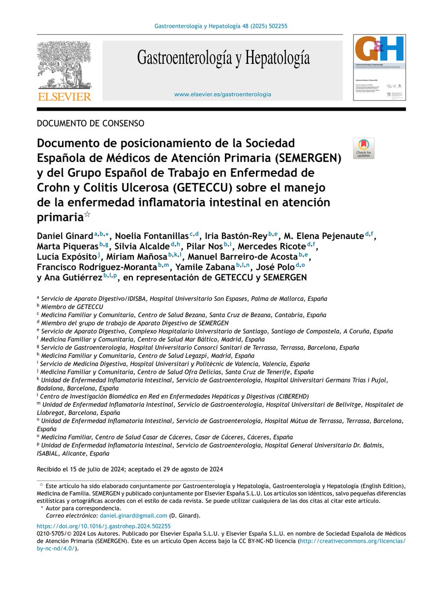 SEMERGENap's tweet photo. #EII📃Documento de posicionamiento de SEMERGEN y @geteccu sobre el manejo de la enfermedad inflamatoria intestinal en Atención Primaria
https://t.co/9Bx4VY0zfE @gastroprimaria @DraNFontanillas https://t.co/2f2k8VKIxC