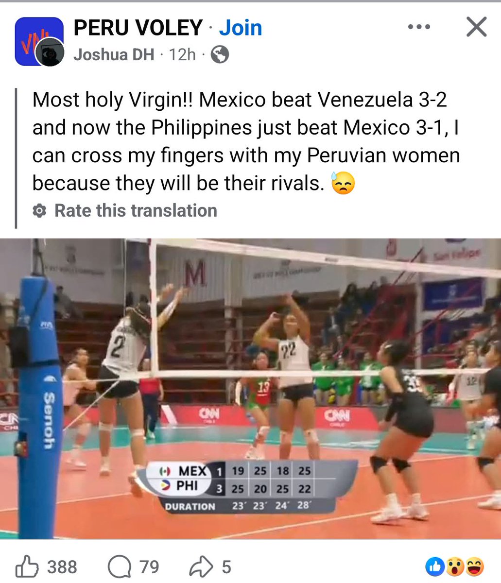 lloyd_tan30's tweet photo. Pinaguusapan ng mga Peruvians yung Alas Pilipinas. Mukhang sila daw toughest opponents nila sa group stage.

#AlasPilipinas https://t.co/FkC2i4tjcO