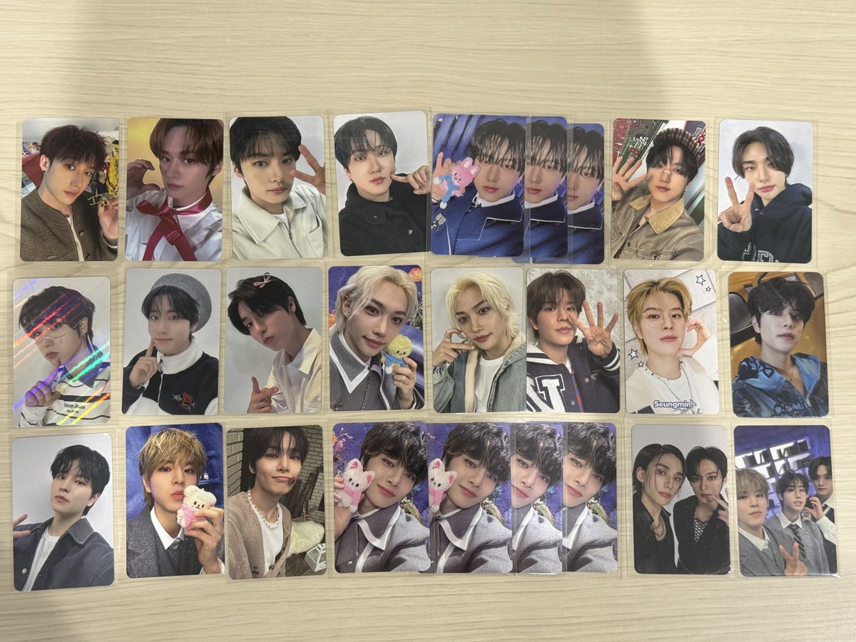 Rchan_otrhk's tweet photo. straykids スキズ トレカ 買取 交換 譲渡
#スキズ買取
譲）バンチャン リノ チャンビン ヒョンジン ハン フィリックス スンミン アイエン

求）買取（1000⬆️で送料なし）

写真に印を付けて支払い方法明記の上リプお願いいたします。 https://t.co/kfpesQ0ob8