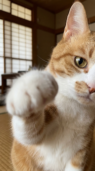wa_cats's tweet photo. 「ん？周りはみんな休みだって？
まぁ元気出せよ。ほら🤜🤛」 https://t.co/9o90gH89WD