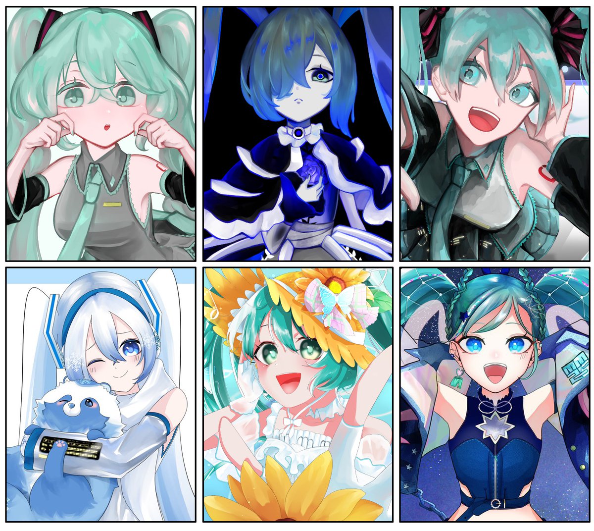 a_maume's tweet photo. いろんな #初音ミク https://t.co/FyDtZn2Nak