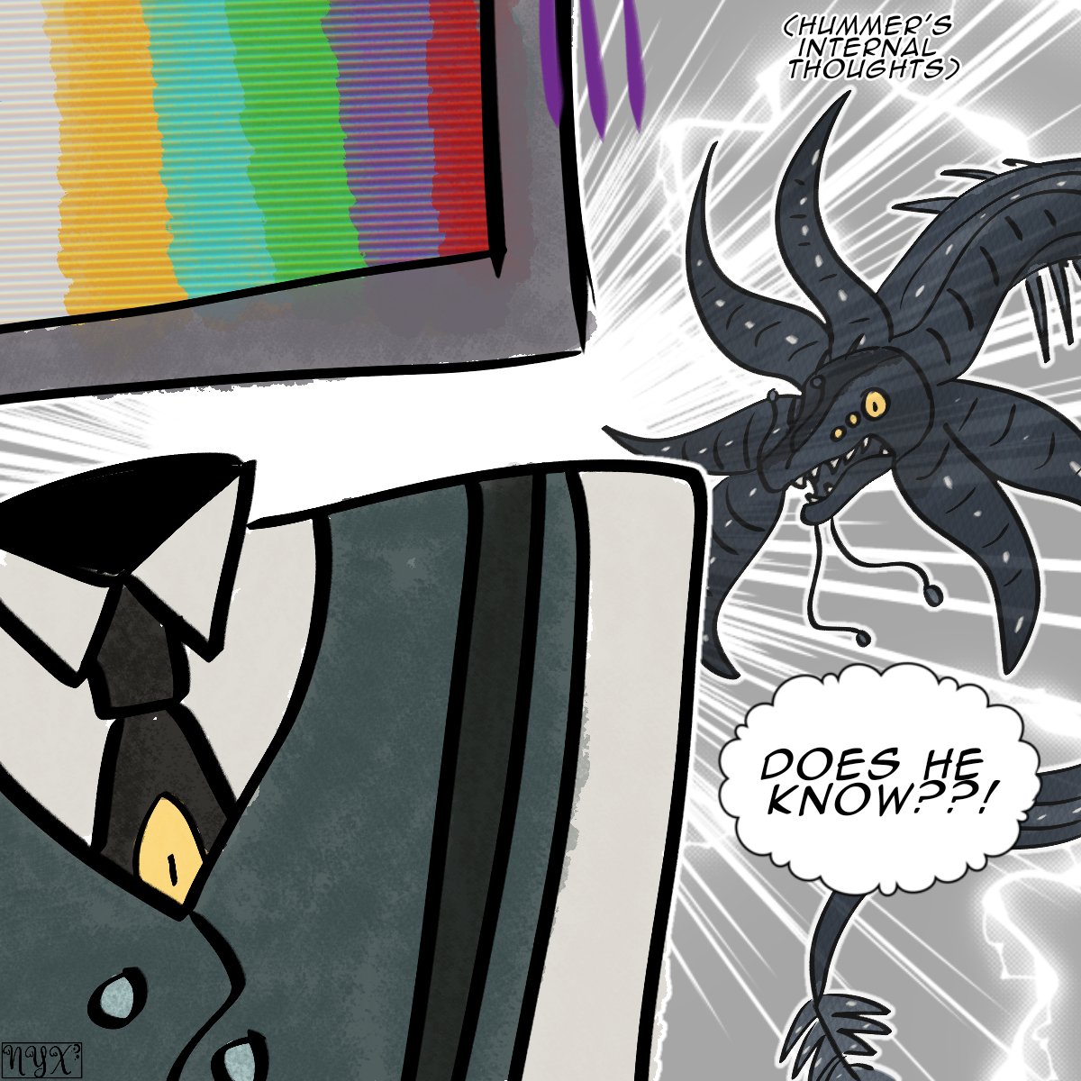 Nyxiewuzhere's tweet photo. May be a little ooc. also yes that's the gargantuan leviathan I was too lazy to actually design the leviathan 😒

#tsftl #thesearchfortheleviathan #wifiesfanart #wifies #hummer5718 https://t.co/EikxgwdzX8