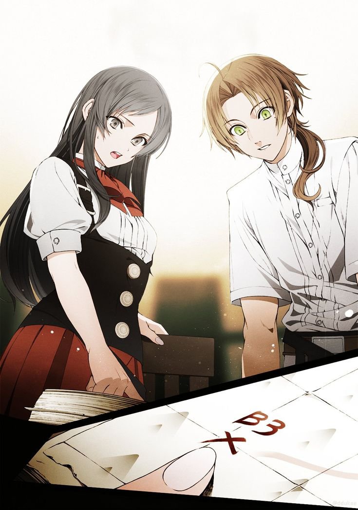 DannyDaka's tweet photo. Rudeus and Nanahoshi trying to figure out a problem only two people from Japan would understand 😂😭

Meanwhile, everyone else in the room is like: “What the hell are they calculating?” 💀

Mushoku Tensei really has the funniest unexpected duo. 😂🔥 https://t.co/ioxyDKDQ0L