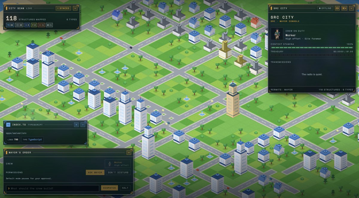 ahmedfahim21_'s tweet photo. sneak peek of what we built!

claude code but a as simcity game 🏬 https://t.co/jPt8vdyQri