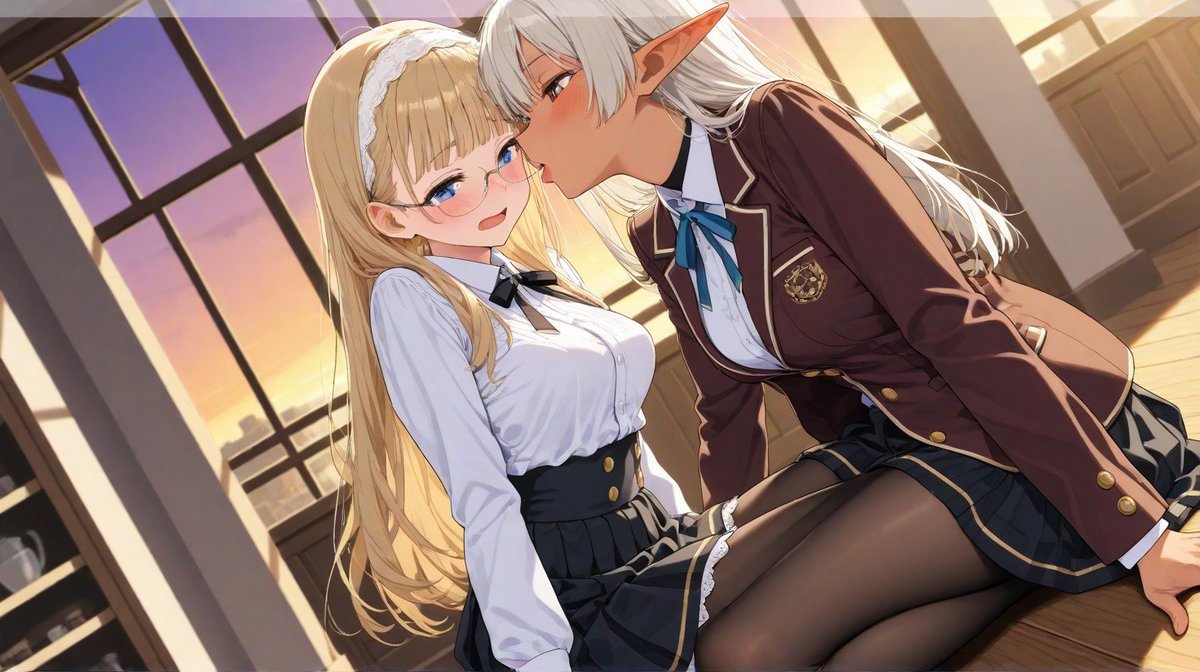 morisova000's tweet photo. Ailastくんで画像生成したAIイラストです。
女の子同士イチャイチャさせるのが上手いようですが、気を抜くと指が増えたり関節があらぬ方向に曲がったり人体崩壊しまくるのが弱い。
あとめっちゃプロンプト無視します。
白だっつってんのに黒くするよね君。

#aiイラスト
#Ailast https://t.co/HI2gLaMxdK